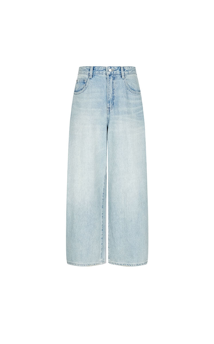 Pants / JNBY Cuffed Tapered Banana Cropped Jeans