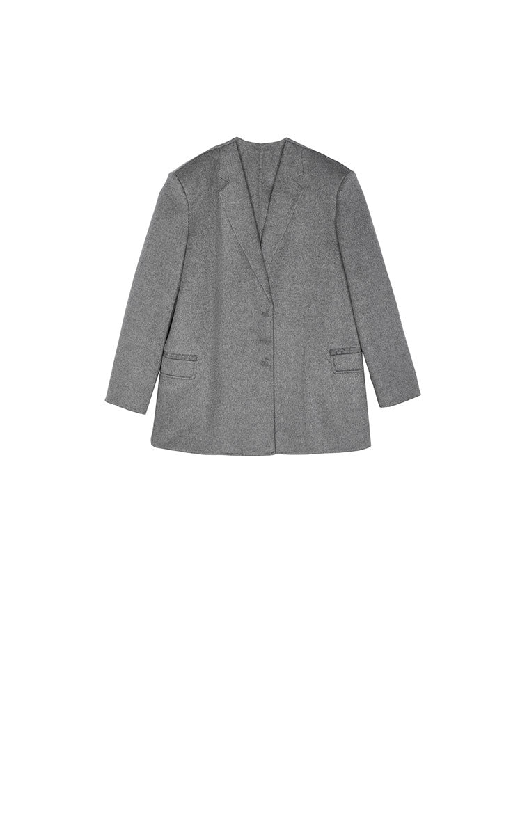 Coat / JNBY Oversized Wool-Cashmere Blazer Coat Grey