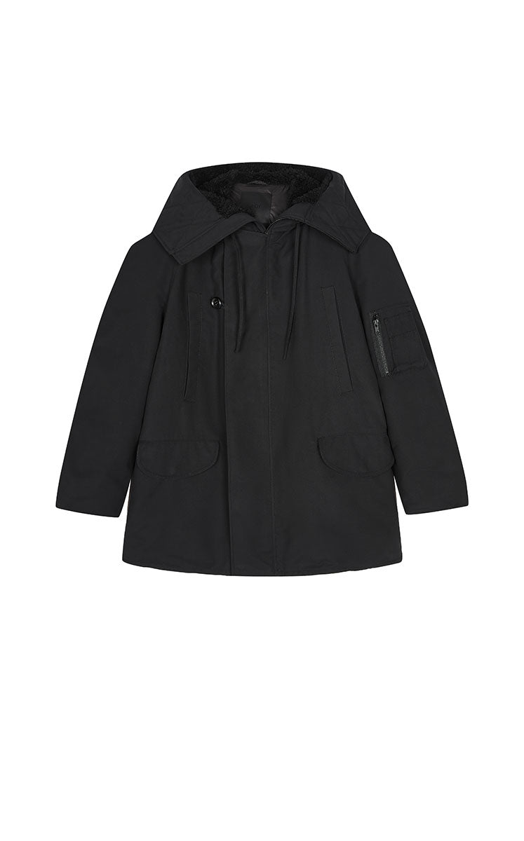 Down Coat / JNBY Oversized Raglan Mid-Length Down Coat
