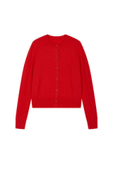 Sweater / JNBY Crew Neck Wool-Cashmere Short Cardigan