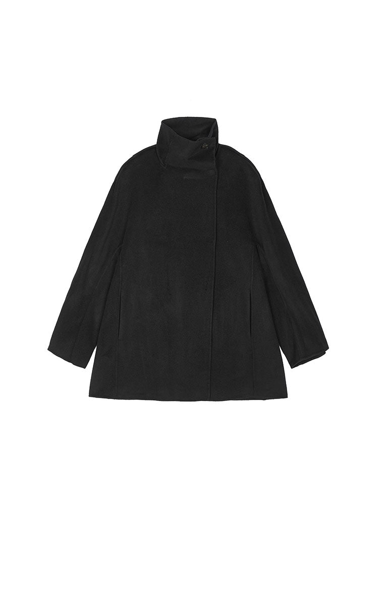 Coat / JNBY Convertible Collar Oversized Wool Blend Coat