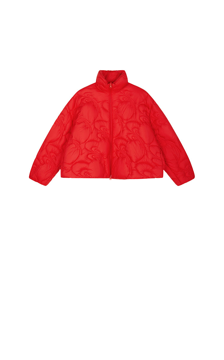 Down Coat / JNBY Quilted Stand Collar Short Down Coat