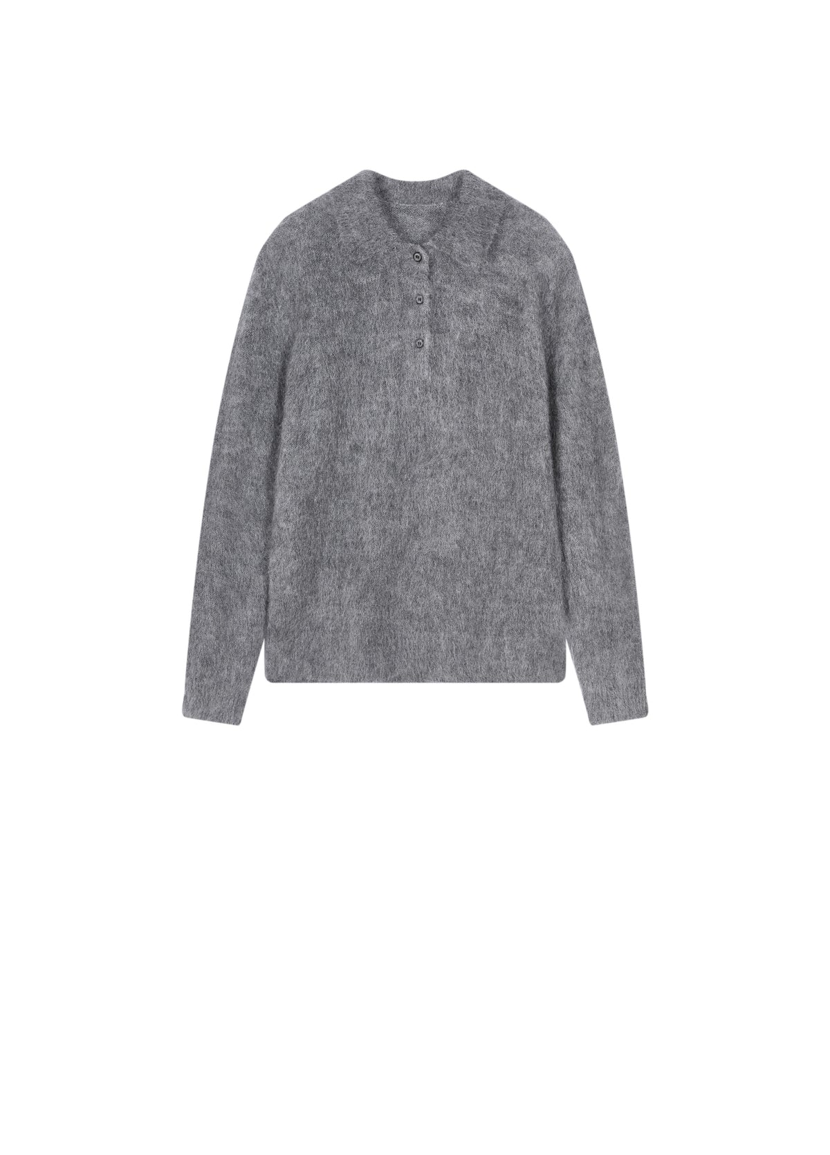 Sweater / JNBY Mohair Wool Blend Collared Pullover