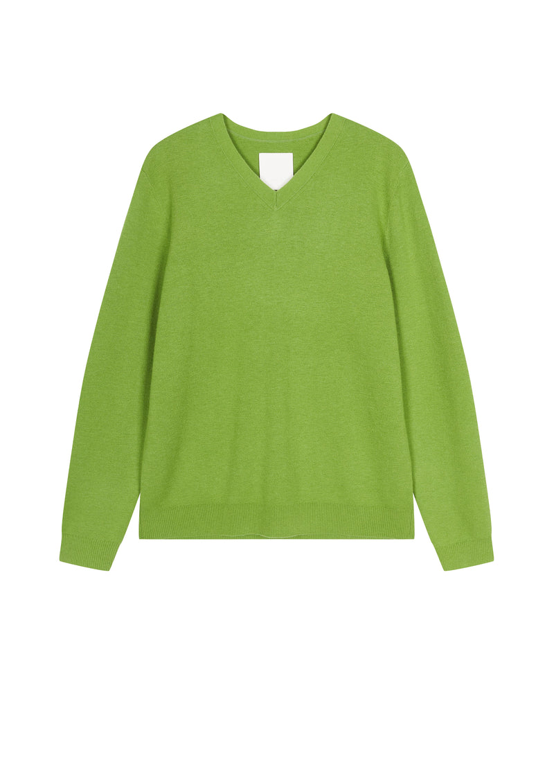 Sweater / JNBY Wool Jacquard V-Neck Pullover