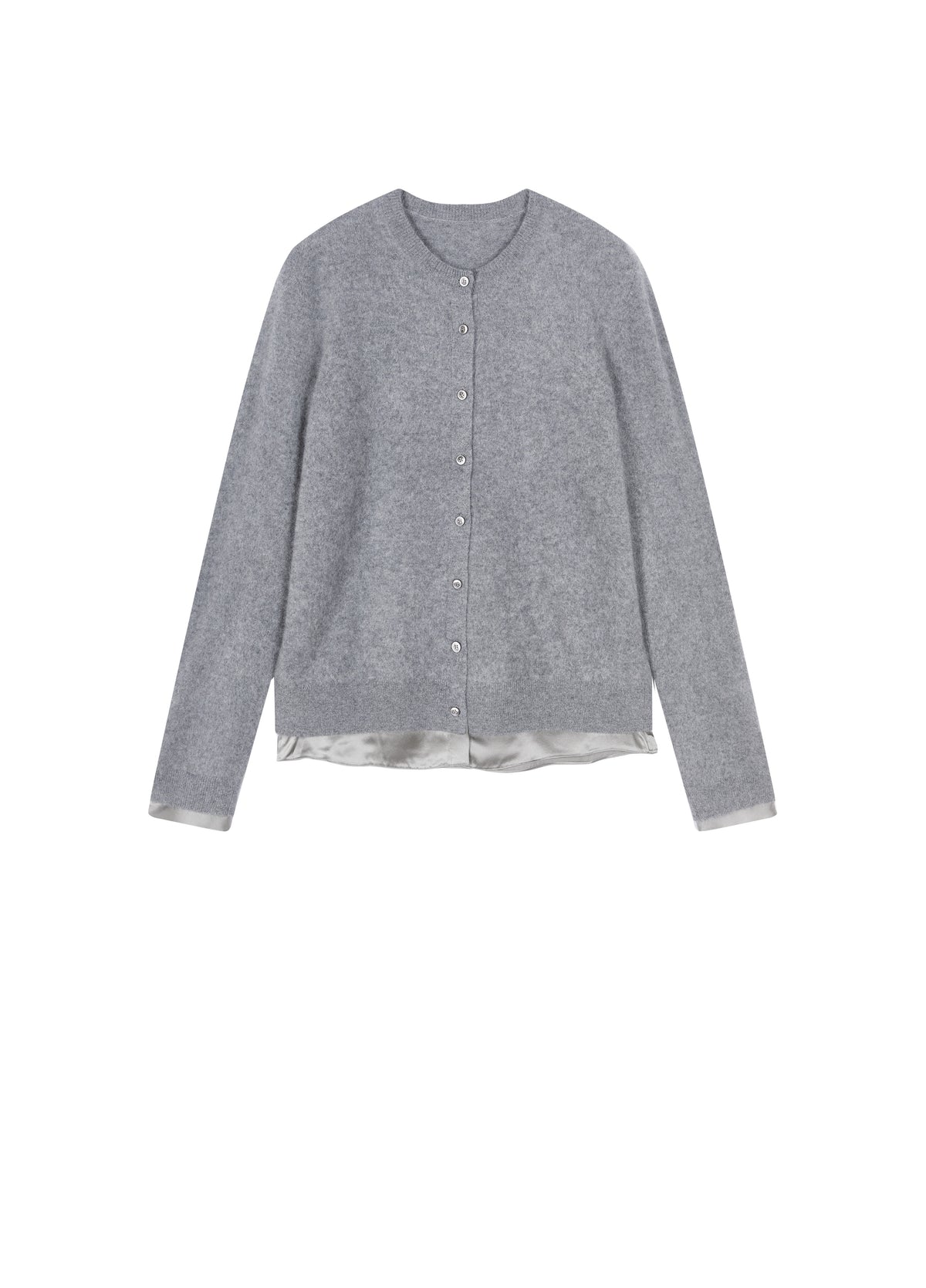 Cardigan / JNBY Wool Cashmere Silk Blend Open Front Sweater