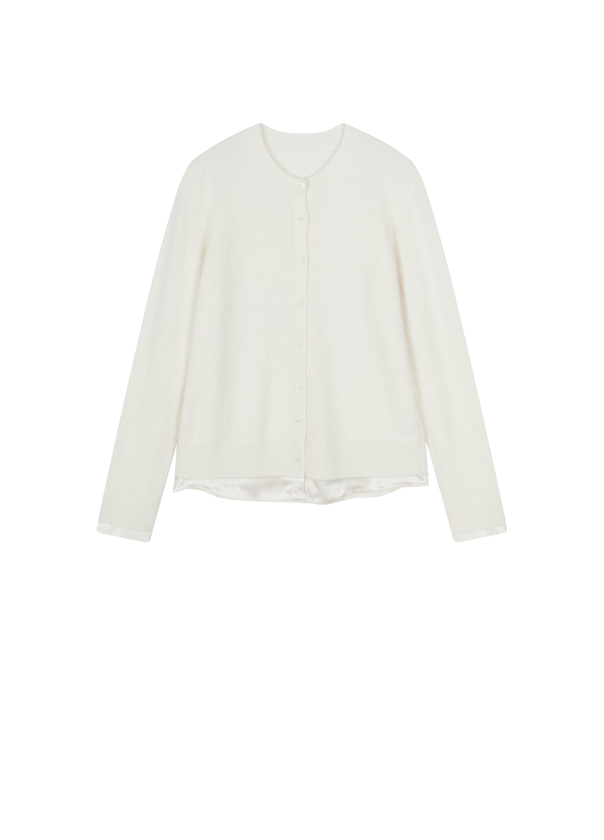 Cardigan / JNBY Wool Cashmere Silk Blend Open Front Sweater