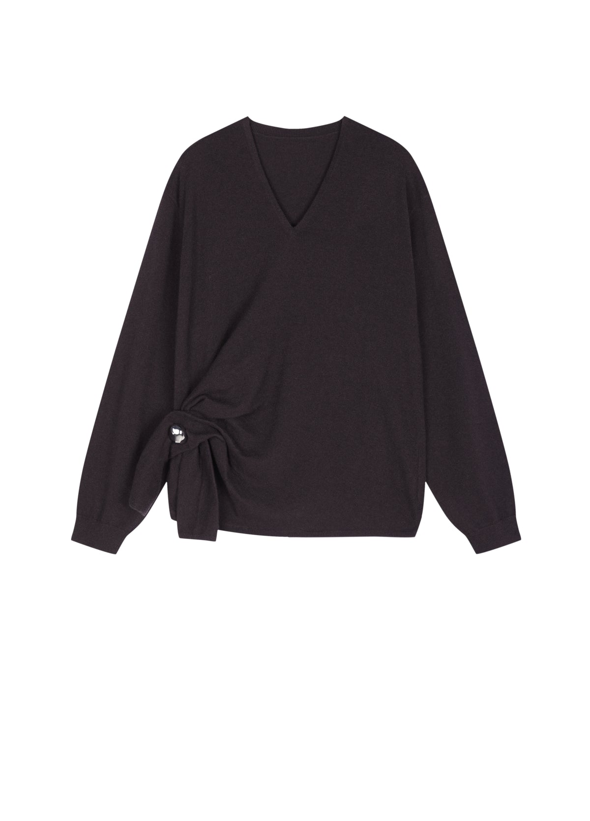 Sweater / JNBY 100% Merino Wool V-Neck Oversized Pullover