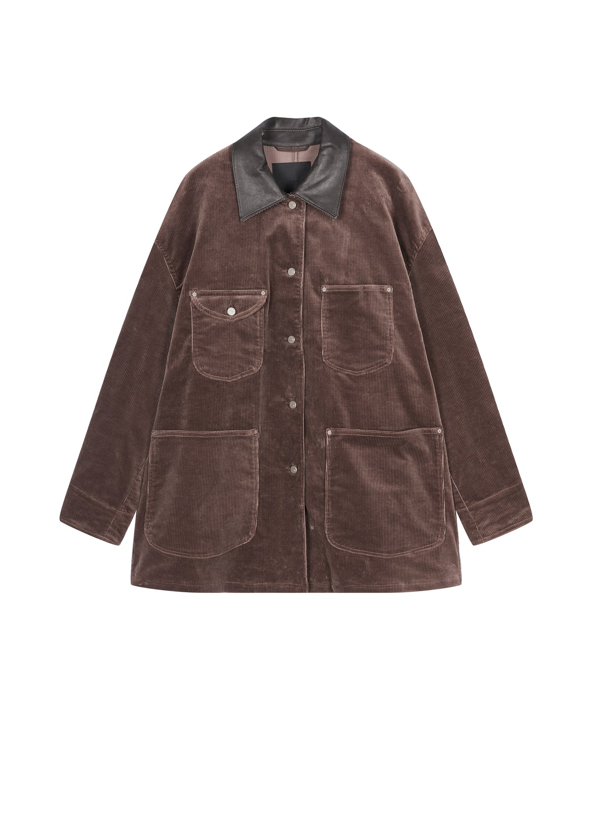 Jacket / JNBY Oversized Cotton Corduroy Long Jacket Dark Brown