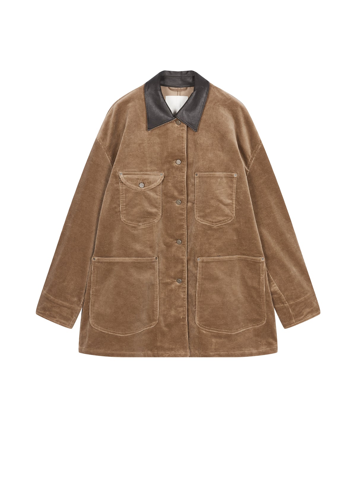 Jacket / JNBY Oversized Cotton Corduroy Long Jacket Tea Khaki