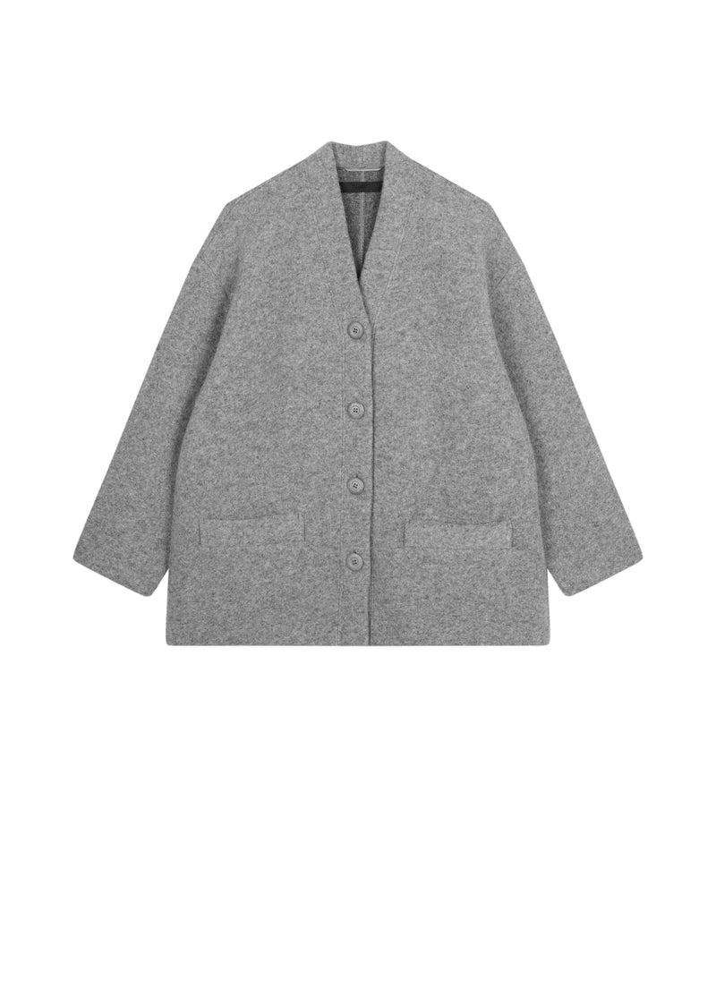 Jacket / JNBY Oversized Wool Blend Stand Collar Coat