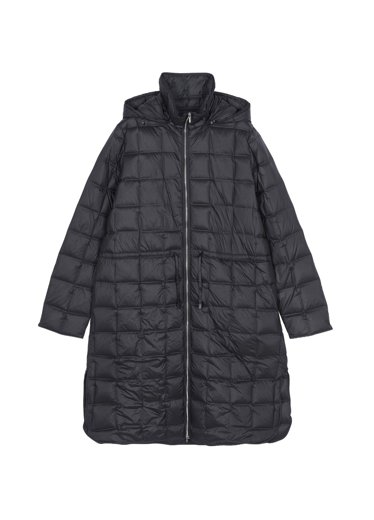 Coat / JNBY A-Line Long Down Coat with Detachable Hood Black