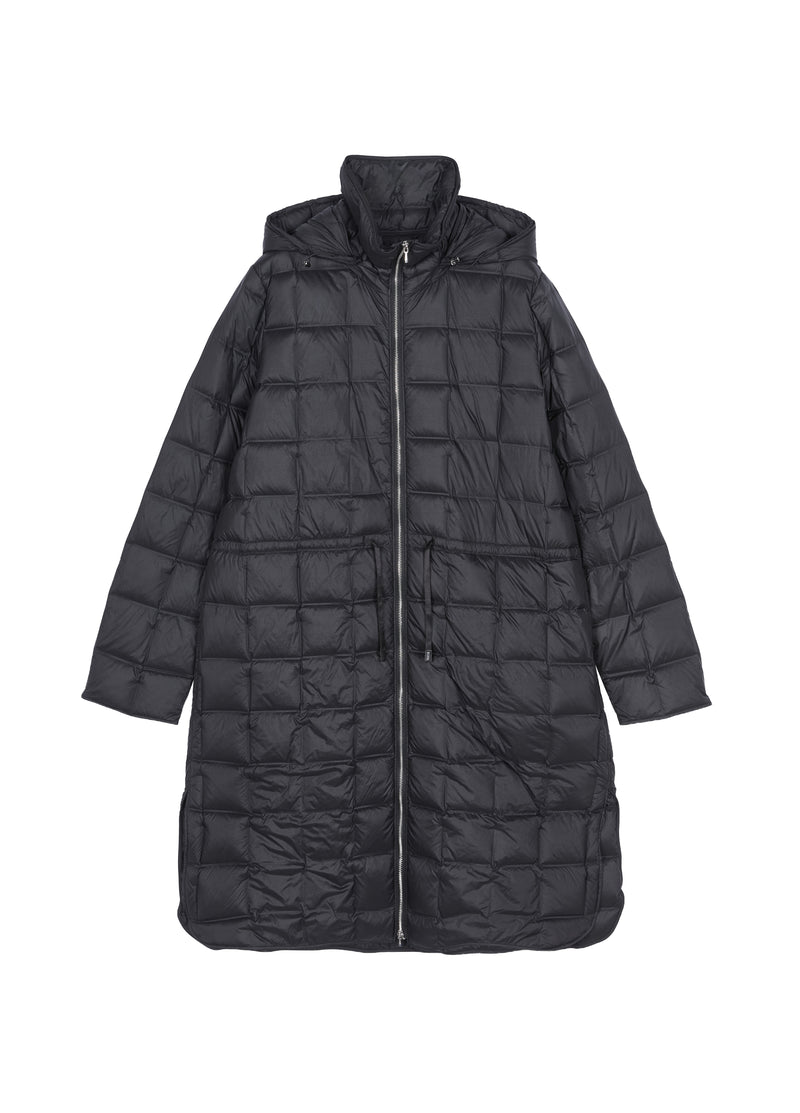 Coat / JNBY A-Line Long Down Coat with Detachable Hood Black