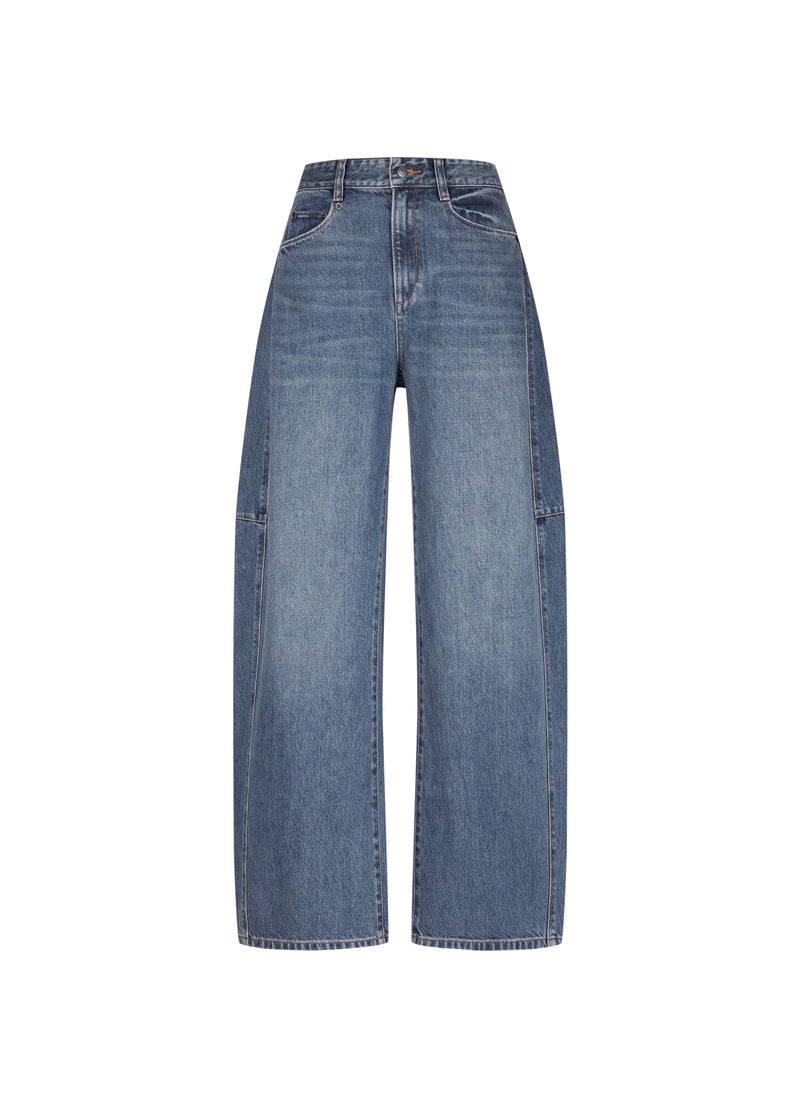 Jeans / JNBY High-Waist Banana Cut Denim Trousers