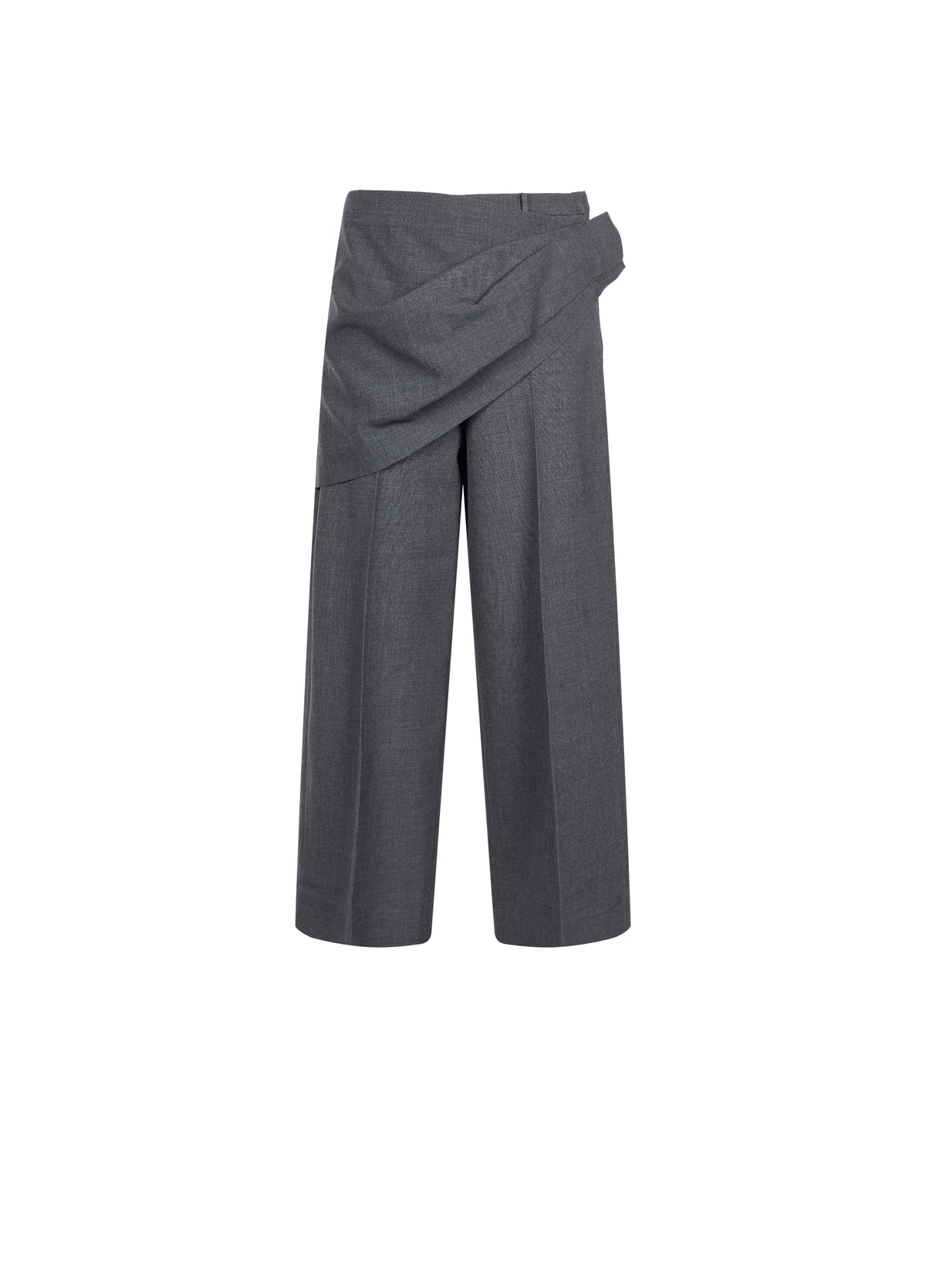 Pants / JNBY Wool Blend Straight-Leg Cropped Trousers