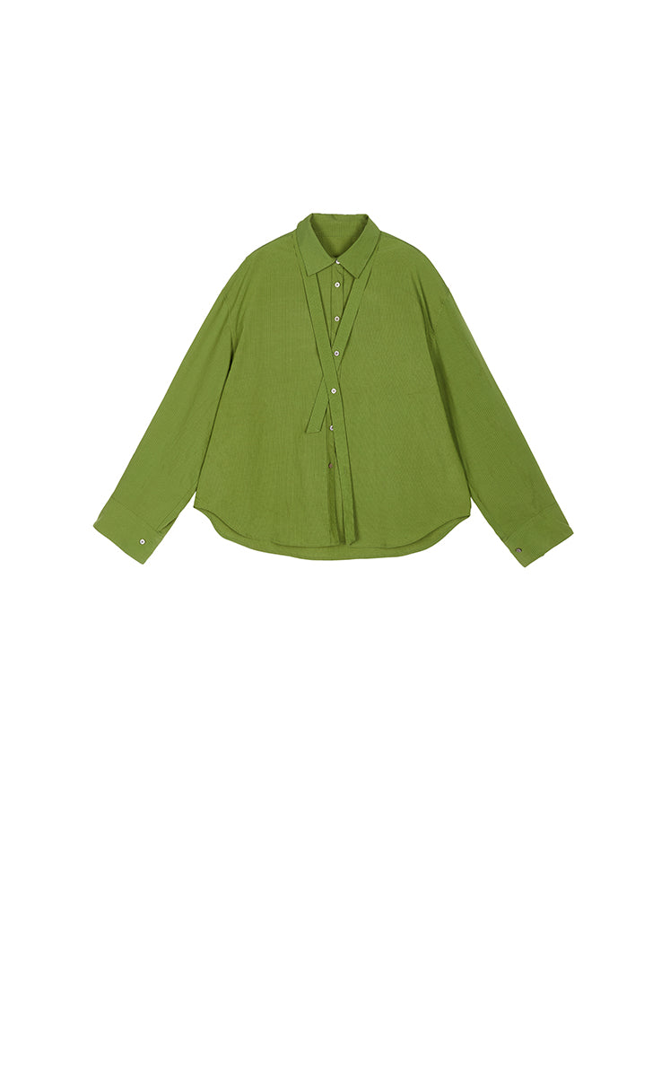 Shirt / JNBY Textured Oversized Long Sleeve Shirt
