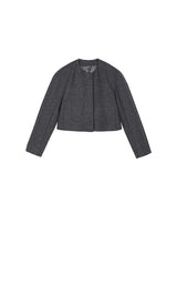 Coat / JNBY Rounded Shoulder Cropped Double-Face Coat