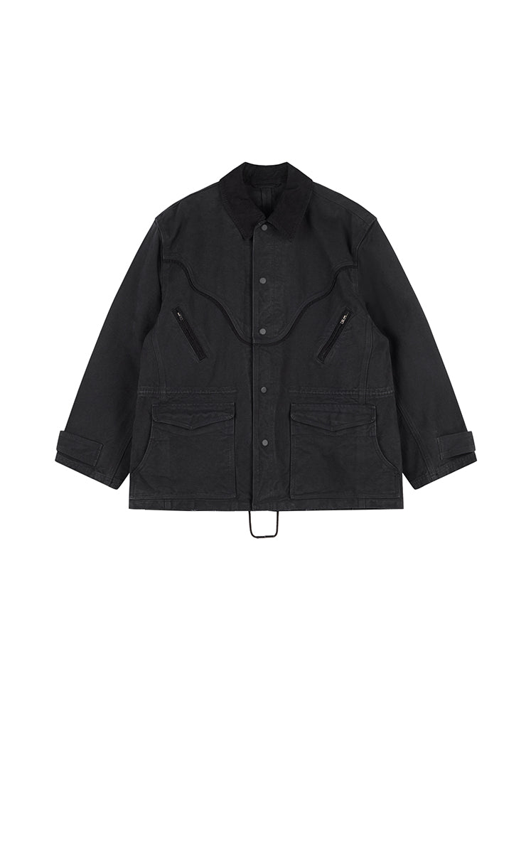 Jacket / JNBY Oversized Cotton Drawstring Jacket Black