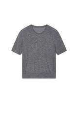 Sweater / JNBY Lyocell Wool Cropped Short Slevees Sweater