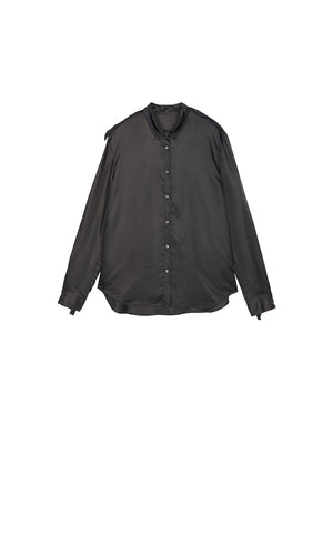 Shirt / JNBY Cupro Relaxed Long Sleeve Shirt Black