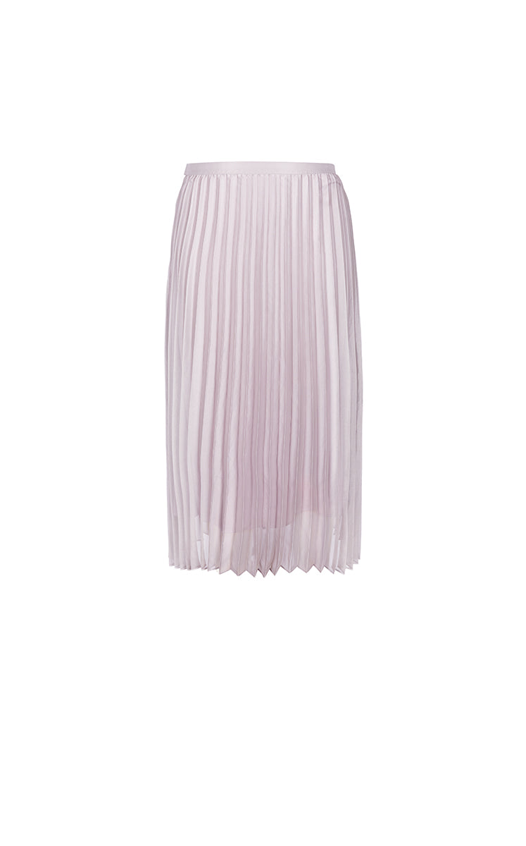 Skirt / JNBY Pleated Organza A-Line Maxi Skirt Lavender Grey