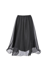 Skirt / JNBY Woven Organza A-Line Maxi Skirt