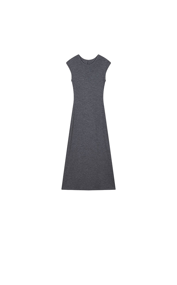 Dress / JNBY Merino Wool Sleeveless Maxi Dress Heather Grey