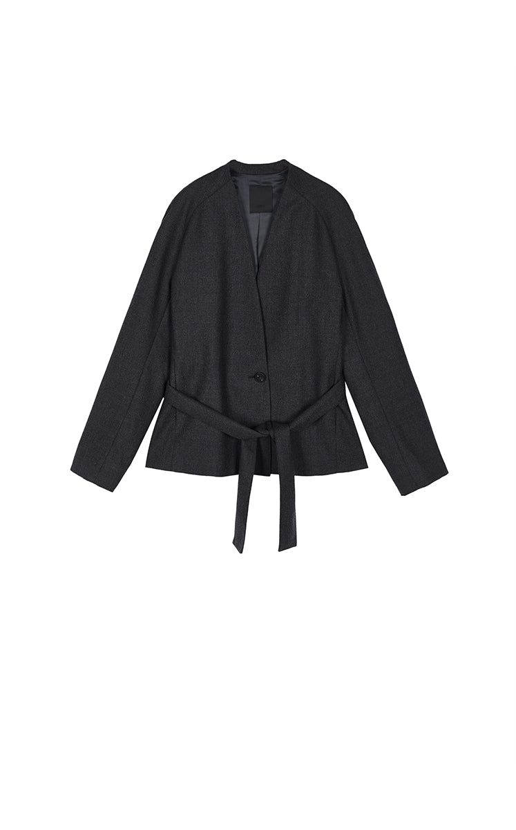 Jacket / JNBY Relaxed Fit All-Wool Stand Collar Coat