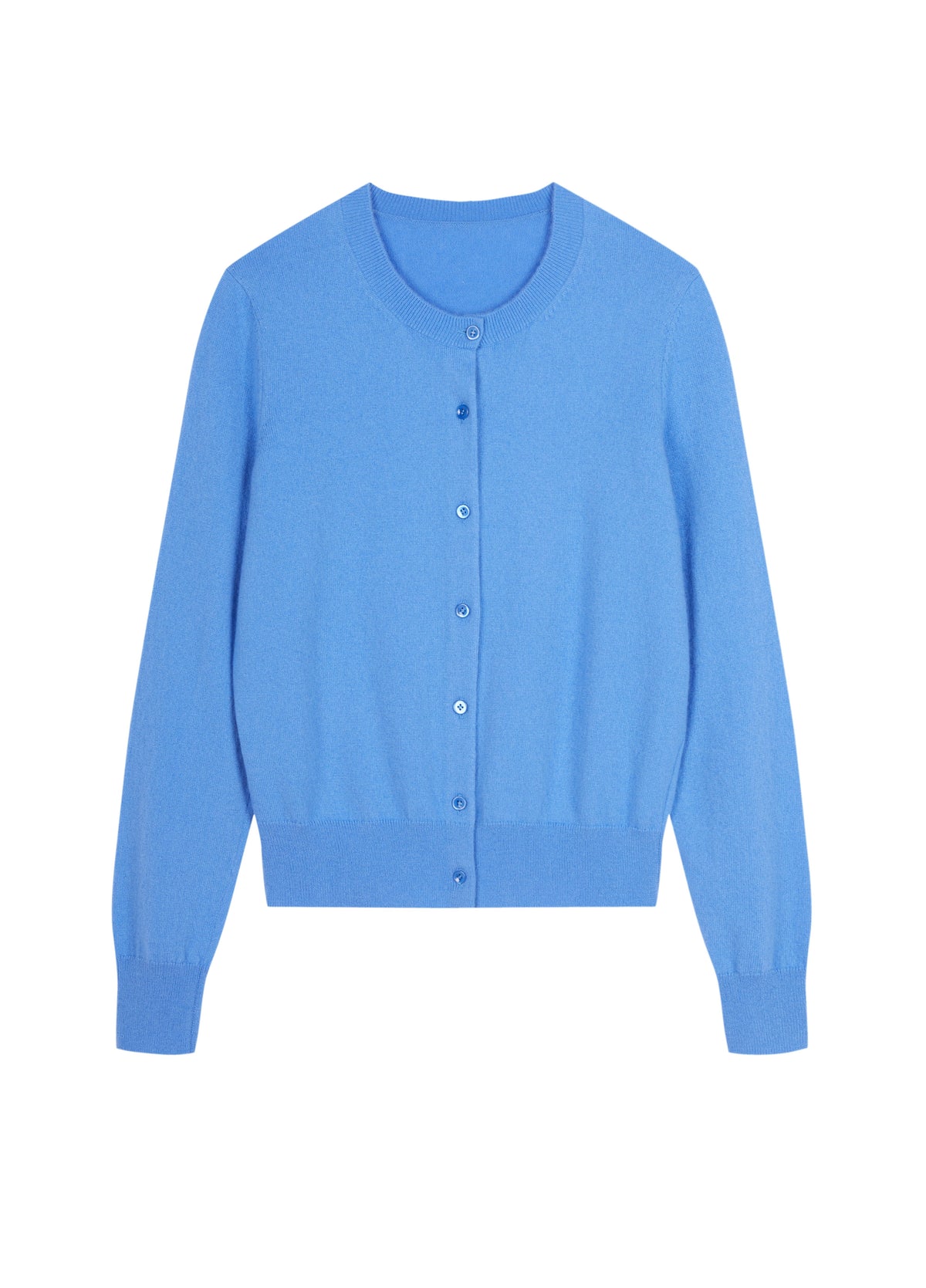 Cardigan / JNBY Wool Cashmere Blend Cropped Knit Blue