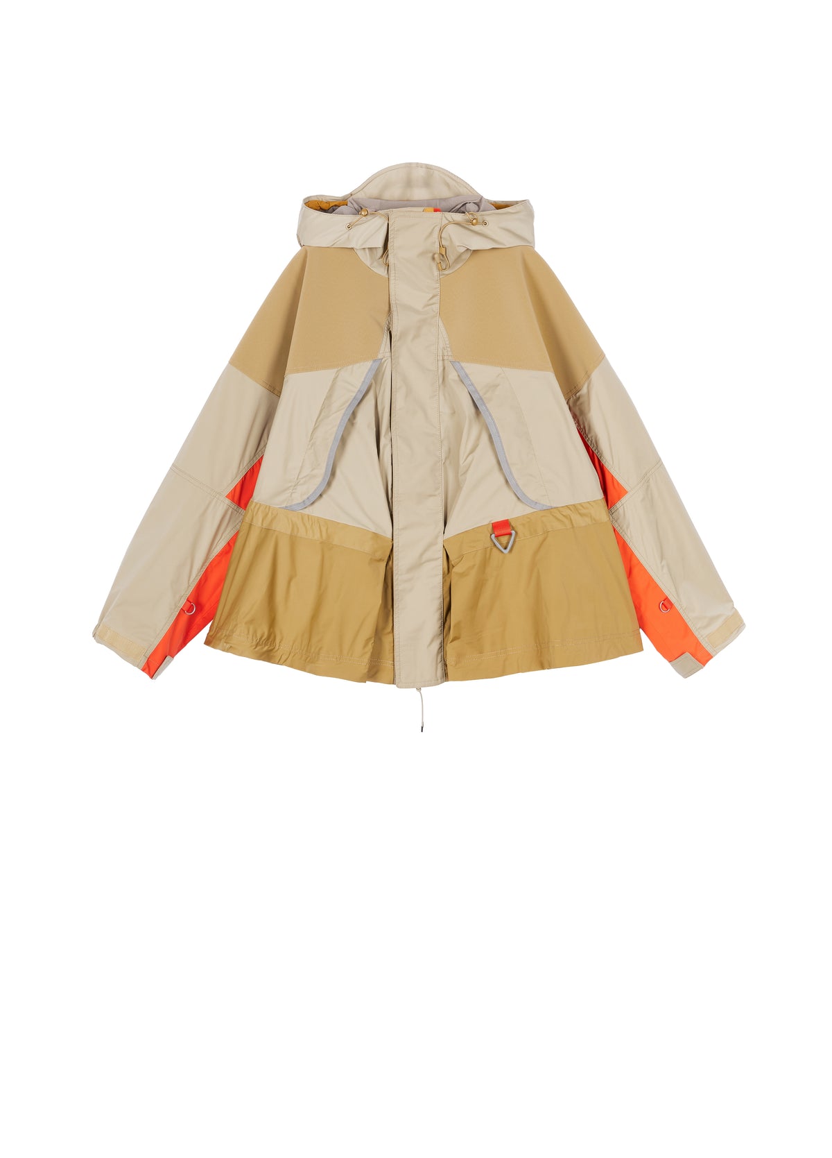 Jacket / JNBY Oversized Hooded Spliced Memory Fabric Jacket Kahaki