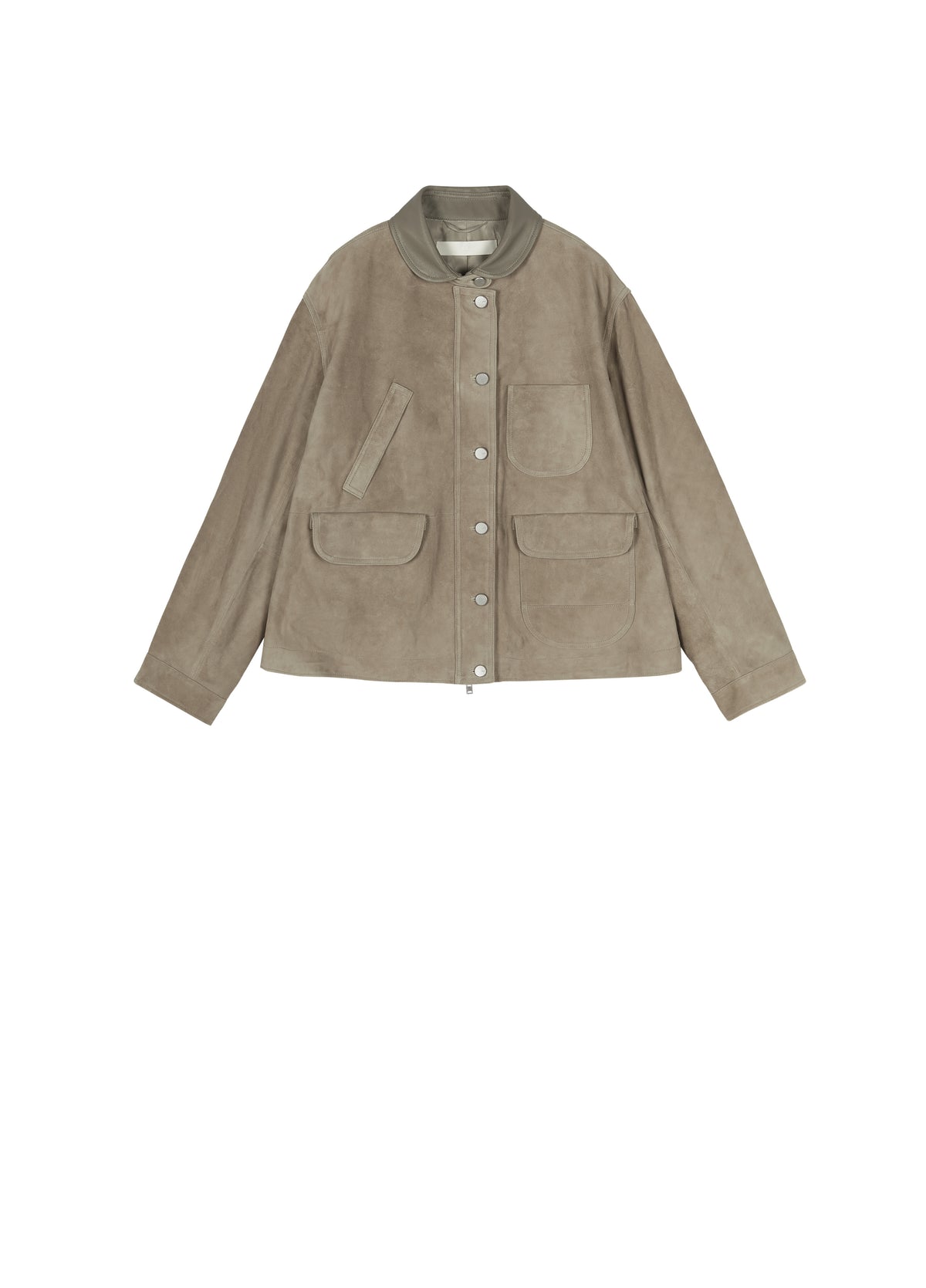 Jacket / JNBY Relaxed Suede Leather Biker Jacket