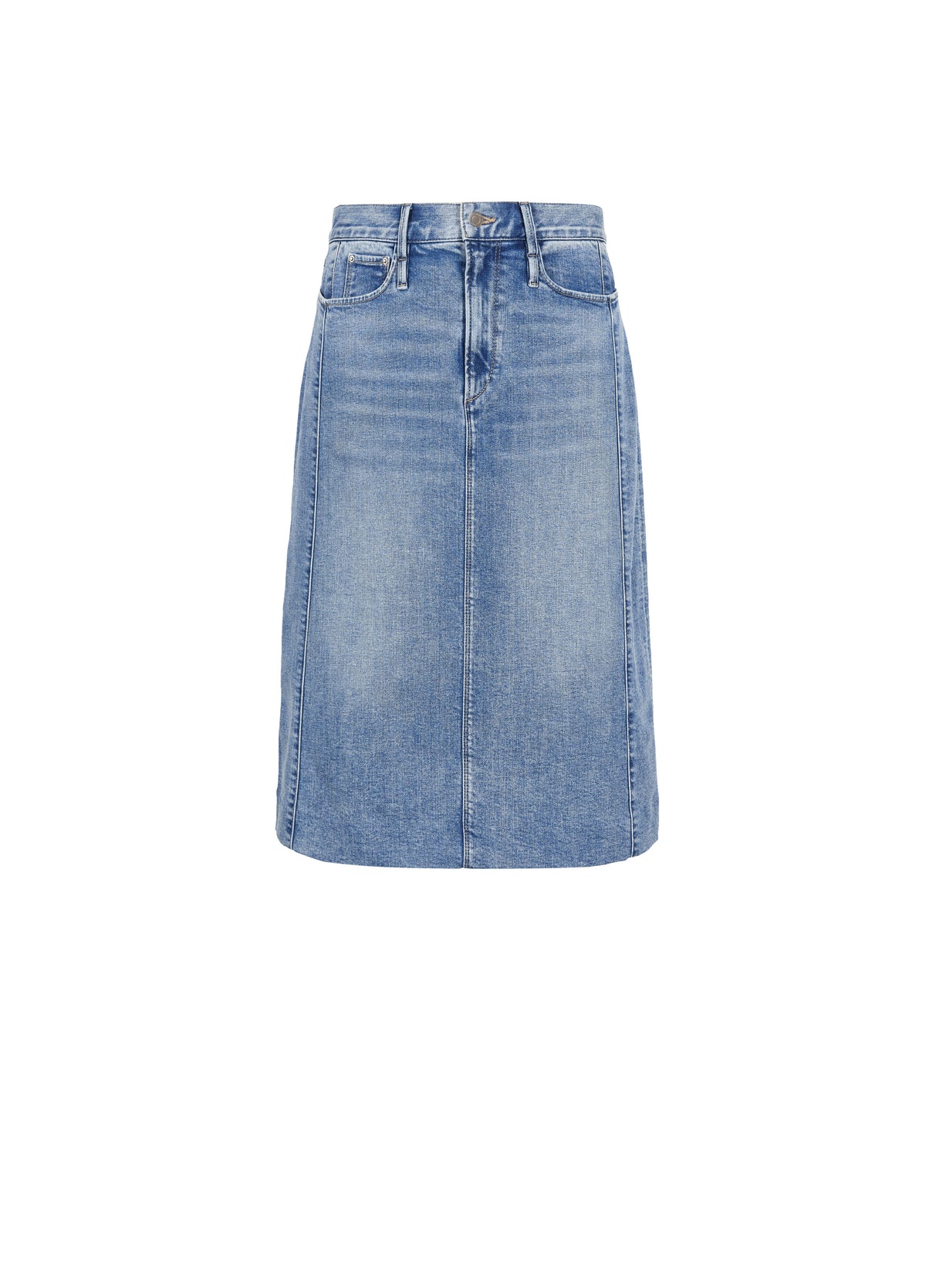 Skirt / JNBY Cotton A-Line Midi Denim Skirt