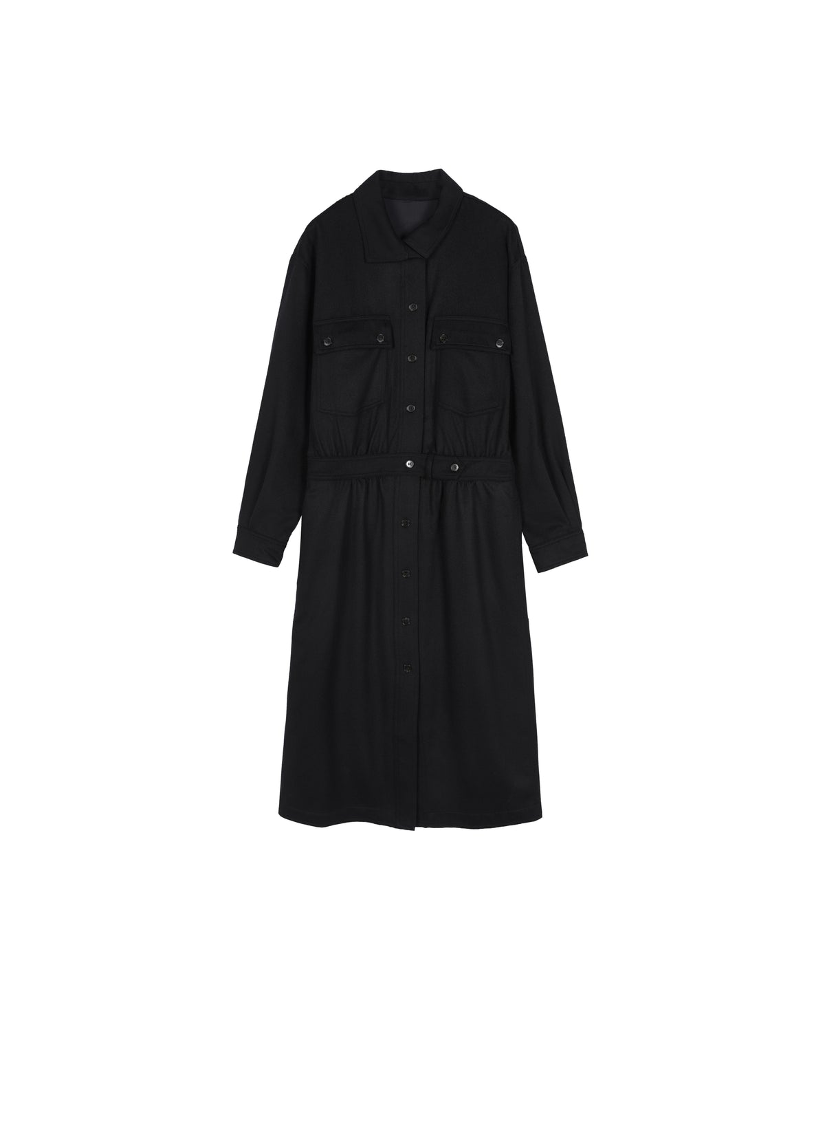 Dress / JNBY Wool Cashmere T-Silhouette Long Dress