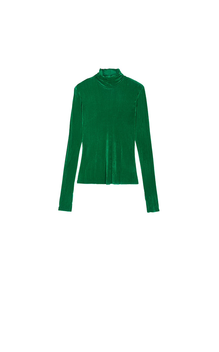 T-Shirt / JNBY Slim-Fit Velvet Long-Sleeve T-Shirt