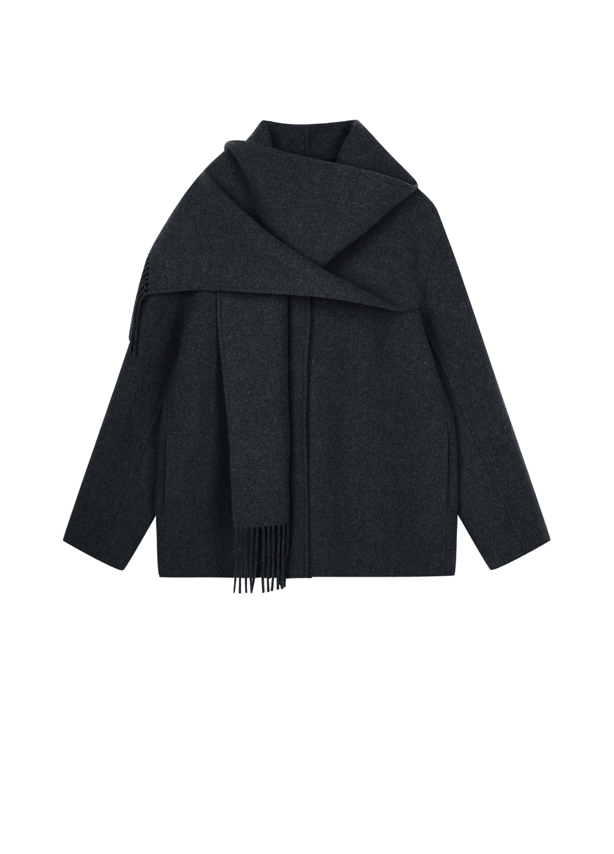 Coat / JNBY Wool Blend Double-Face Short Coat