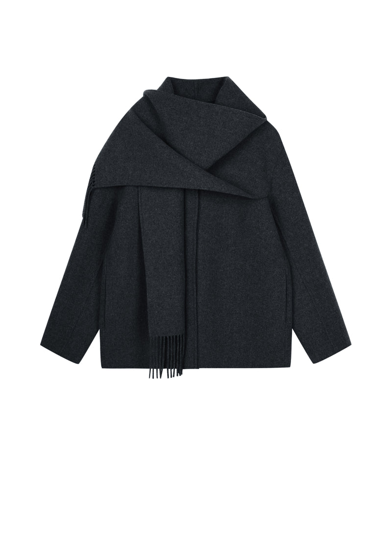 Coat / JNBY Wool Blend Double-Face Short Coat