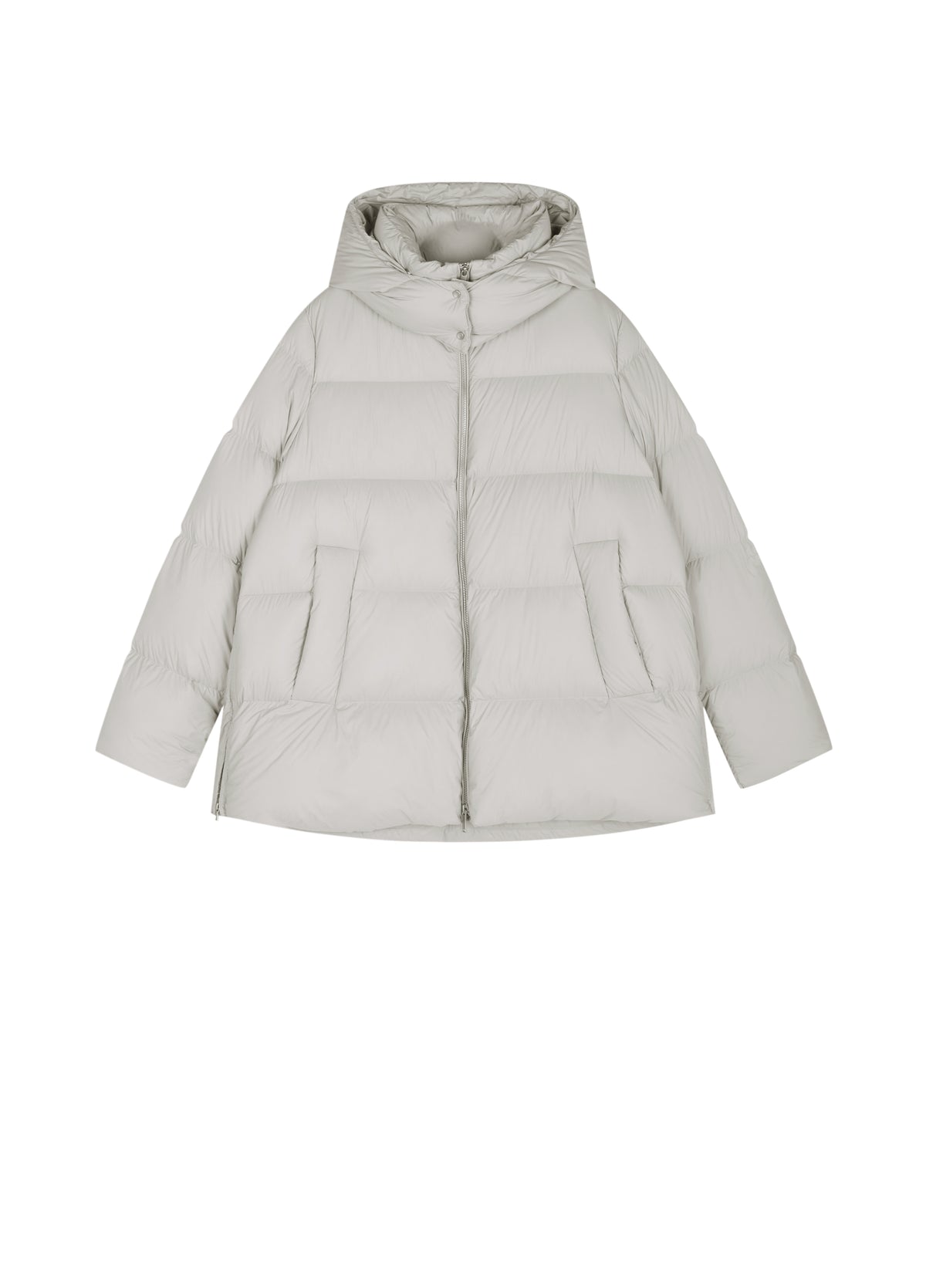 Coat / JNBY A-Line Down Puffer Jacket with Detachable Hood