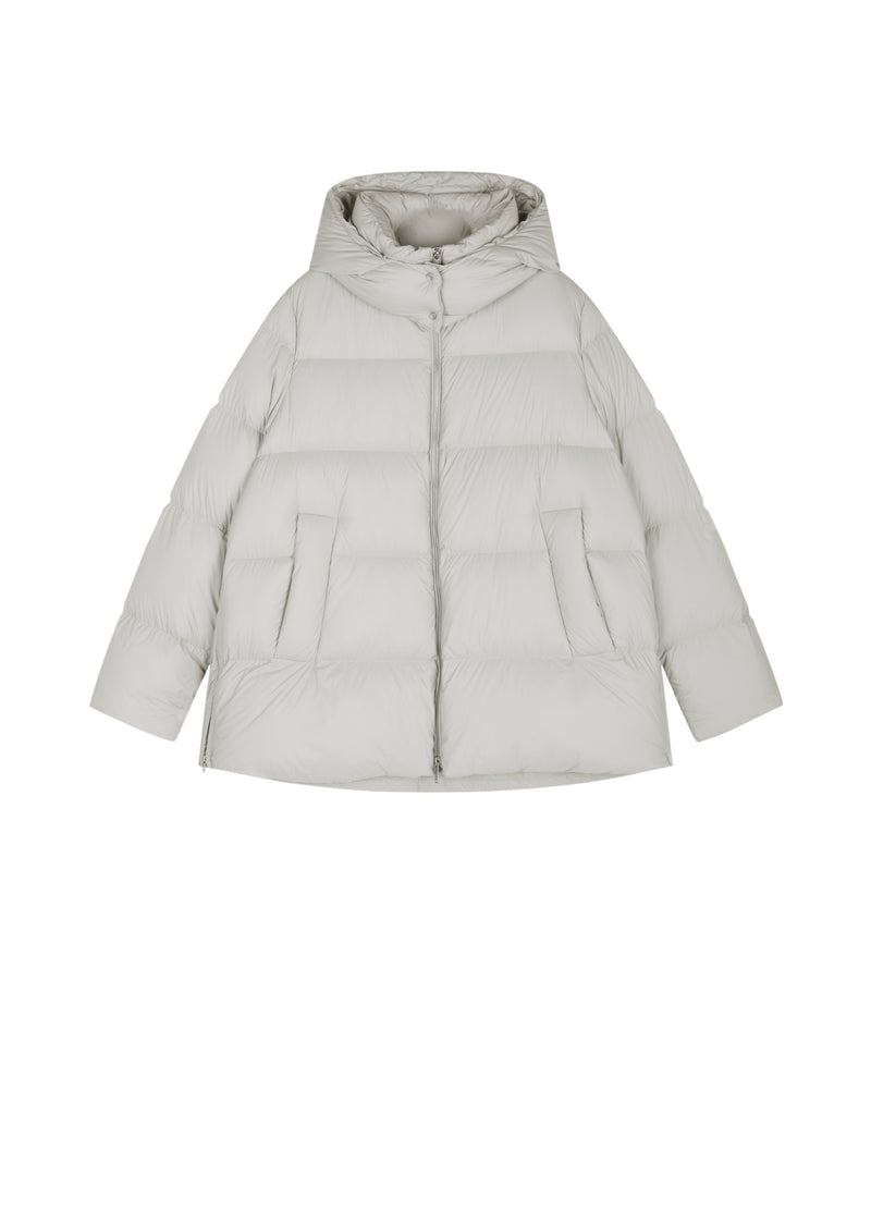 Coat / JNBY A-Line Down Puffer Jacket with Detachable Hood
