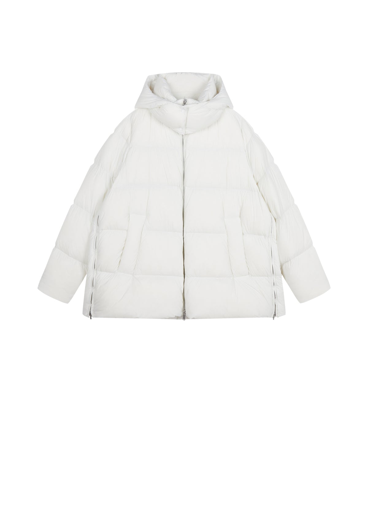 Coat / JNBY A-Line Down Puffer Jacket with Detachable Hood