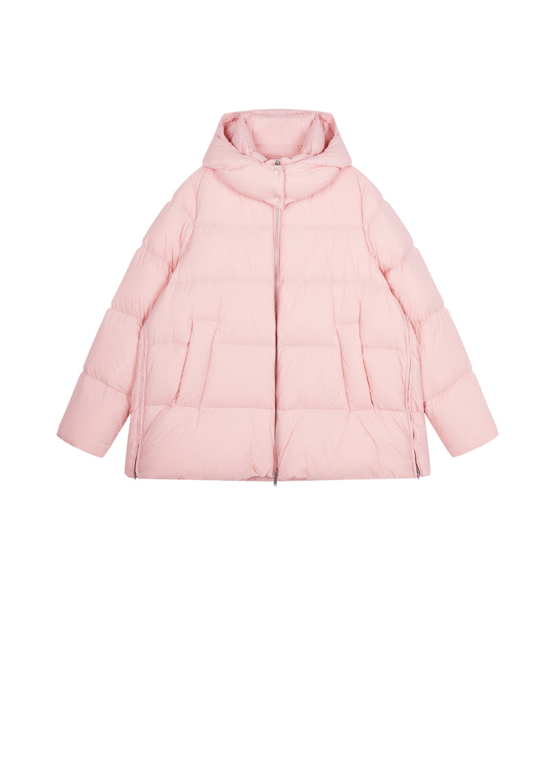 Coat / JNBY A-Line Down Puffer Jacket with Detachable Hood