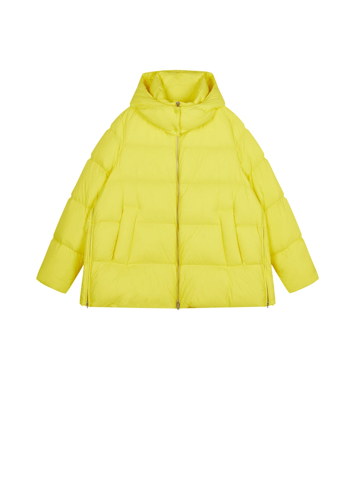 Coat / JNBY A-Line Down Puffer Jacket with Detachable Hood
