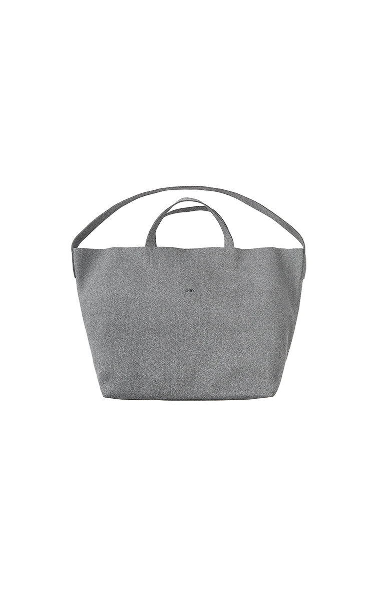 Bag / JNBY Minimalist PU Handbag Grey Brown M