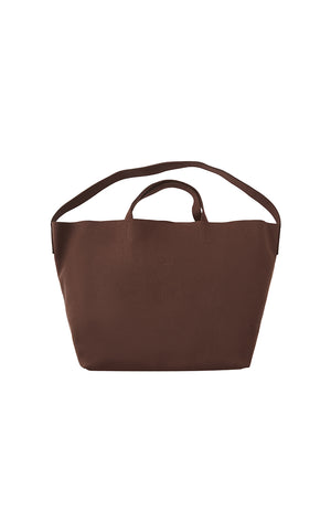 Bag / JNBY Minimalist PU Handbag Dark Brown M