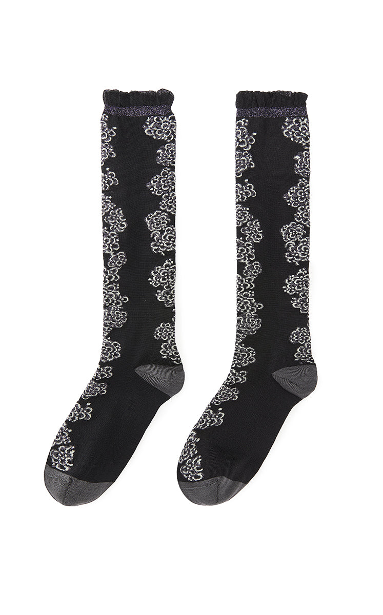Socks / JNBY Silky High Crew Socks Black M