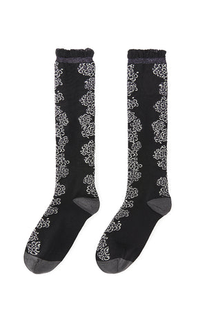 Socks / JNBY Silky High Crew Socks Black M