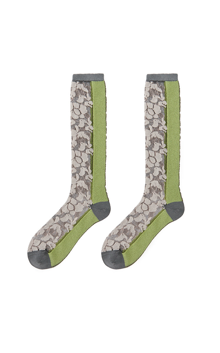 Socks / JNBY Colorblock High Socks Colorful M
