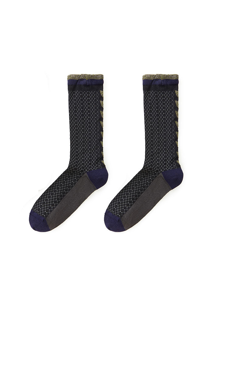 Socks / JNBY Mid-Calf Cotton Socks Black M
