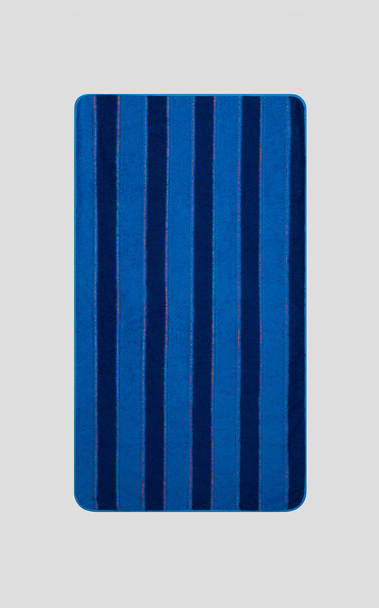 Towels / JNBYHOME Color-Block Stripes Cotton Towels Blue Brown M