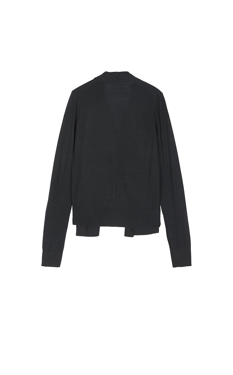 Sweater / JNBY Deconstructed Longline Wool Cardigan