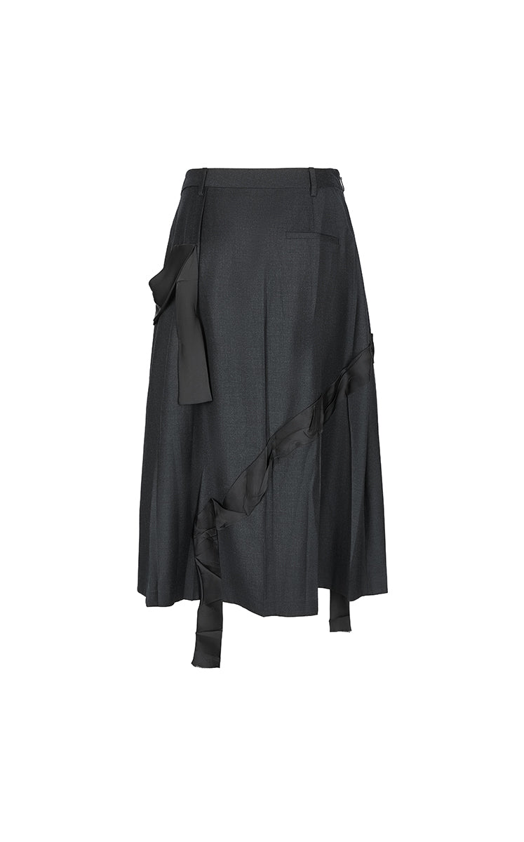 Skirt / JNBY Jacquard A-Line Mid-Length Skirt