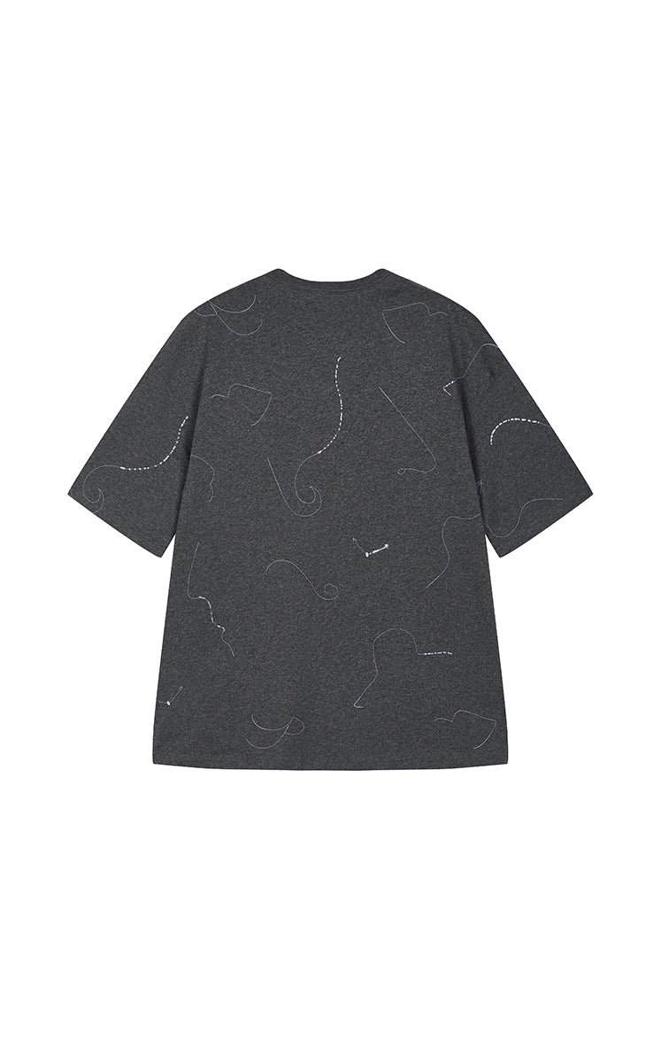 T-Shirt / JNBY Asymmetric Oversized Cotton Tee